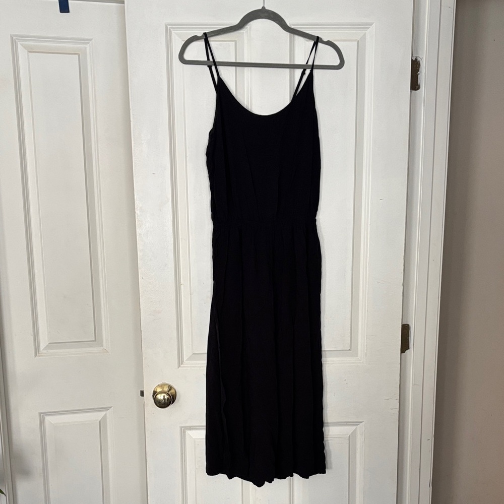 Elegant Black Spaghetti Strap Romper